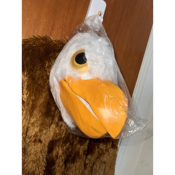Eagle Maniac Mascot Animal Bird Dress Up Adult Costume USA Labor Day July 4th - Picture 9 of 14